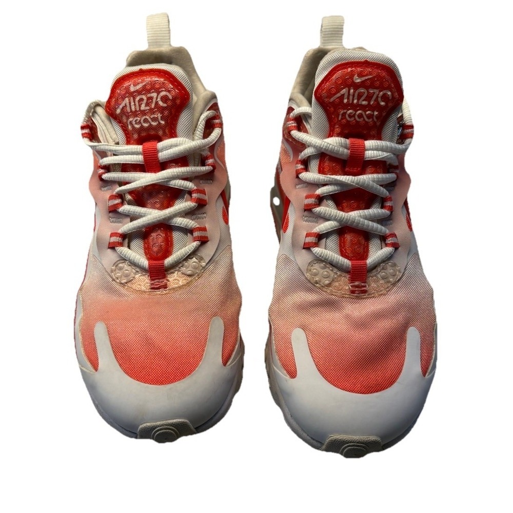 Nike Air Max 270 React SE Bubble Wrap White Red BV3387-100 Women's Size 8